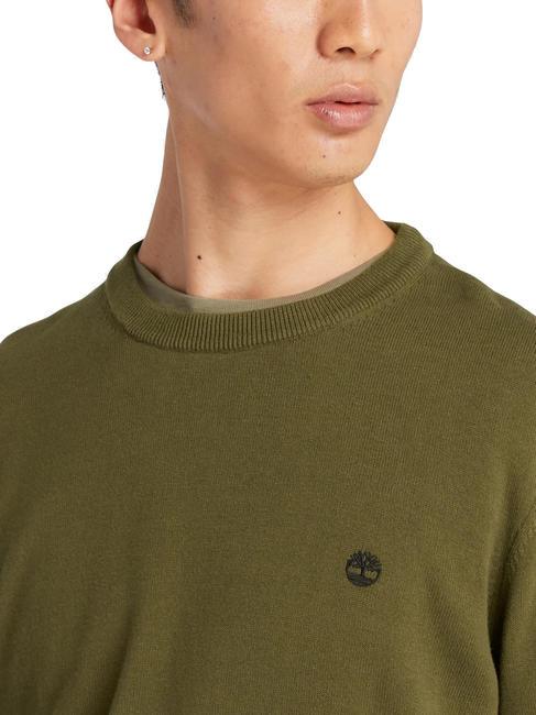 WILLIAMS RIVER Maglioncino girocollo darkoliv - Maglie Uomo