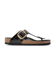 BIRKENSTOCK GIZEH BIG BUCKLE Infradito in pelle verniciata shine black - Scarpe Donna - 2