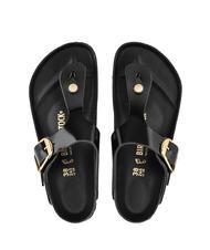 BIRKENSTOCK GIZEH BIG BUCKLE Infradito in pelle verniciata shine black - Scarpe Donna - 3