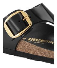 BIRKENSTOCK GIZEH BIG BUCKLE Infradito in pelle verniciata shine black - Scarpe Donna - 4