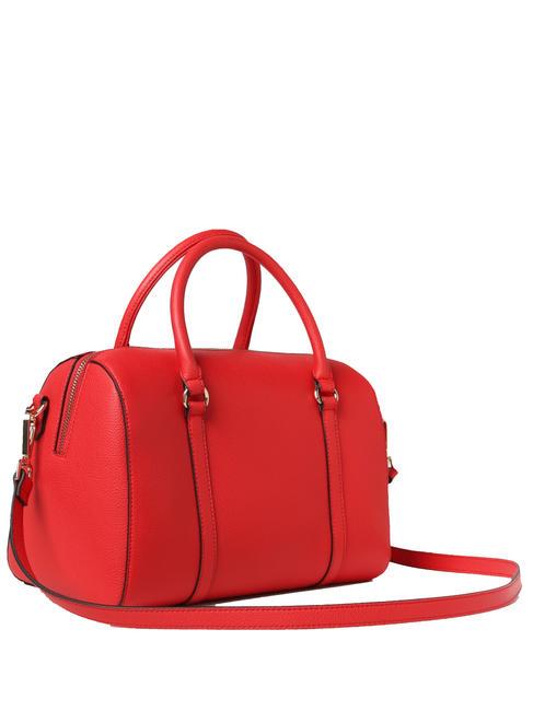 LOGO EMBOSSED Borsa bauletto con tracolla papavero - Borse Donna
