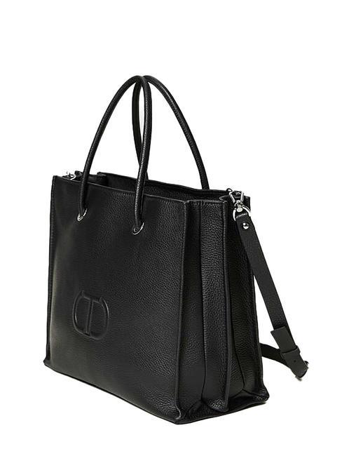 LOGO EMBOSSED Borsa a mano con tracolla nero - Borse Donna