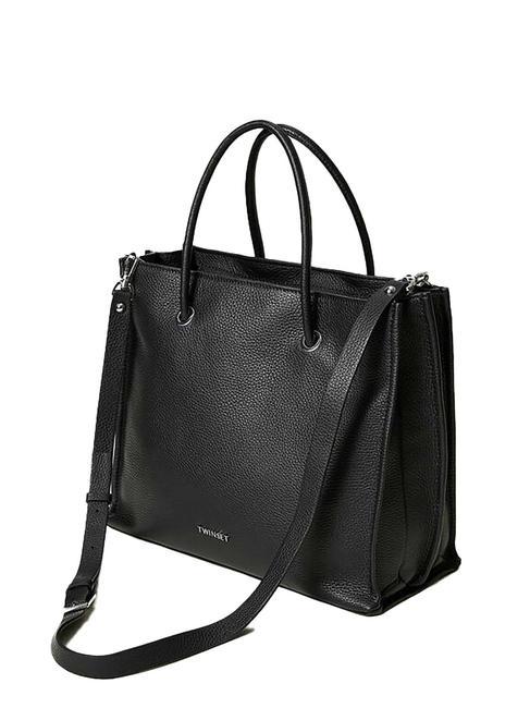 LOGO EMBOSSED Borsa a mano con tracolla nero - Borse Donna