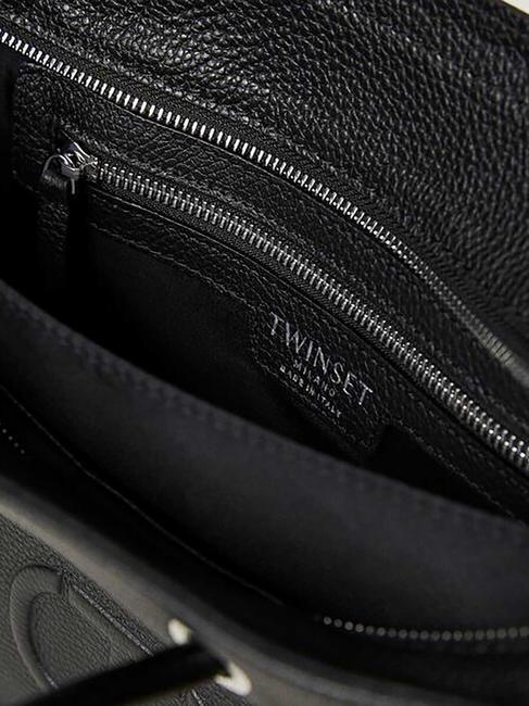 LOGO EMBOSSED Borsa a mano con tracolla nero - Borse Donna