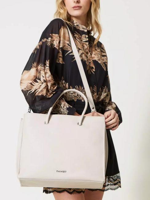 LOGO EMBOSSED Borsa a mano con tracolla nero - Borse Donna