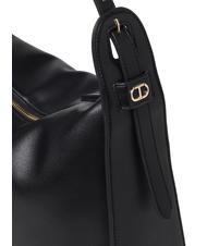 TWINSET OVAL T Borsa a spalla grande nero - Borse Donna - 3