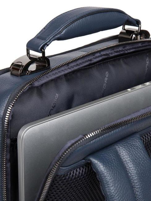 MODUS SPECIAL Zaino in pelle porta PC15.6"  blu - Zaini da lavoro porta PC