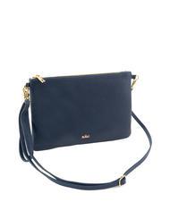 LESAC CLAUDIA Pochette con tracolla pelle dollaro blu notte - Borse Donna - 2