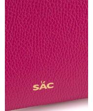LESAC CLAUDIA Pochette con tracolla pelle dollaro fuxia - Borse Donna - 6