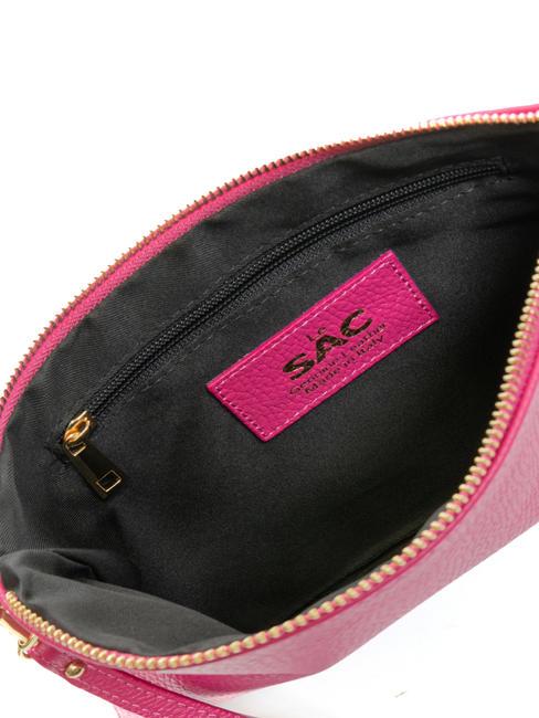 CLAUDIA Pochette con tracolla pelle dollaro fuxia - Borse Donna
