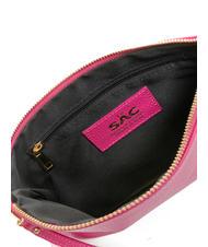 LESAC CLAUDIA Pochette con tracolla pelle dollaro fuxia - Borse Donna - 7