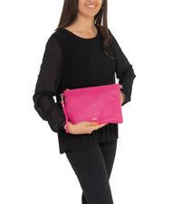 LESAC CLAUDIA Pochette con tracolla pelle dollaro fuxia - Borse Donna - 4