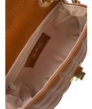 LESAC GIULIA Borsa tracolla catena in pelle dollaro  cuoio scuro - Borse Donna - 7