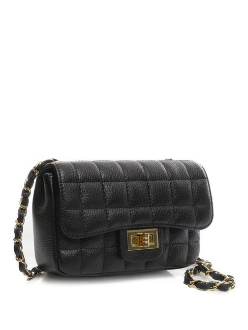 GIULIA Borsa tracolla catena in pelle dollaro  nero - Borse Donna