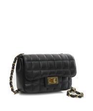 LESAC GIULIA Borsa tracolla catena in pelle dollaro  nero - Borse Donna - 2