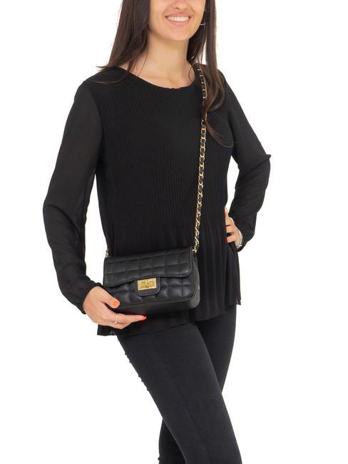 GIULIA Borsa tracolla catena in pelle dollaro  nero - Borse Donna