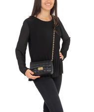 LESAC GIULIA Borsa tracolla catena in pelle dollaro  nero - Borse Donna - 4