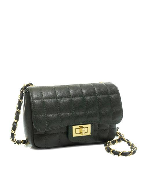 GIULIA Borsa tracolla catena in pelle dollaro  verde scuro - Borse Donna
