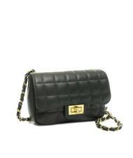 LESAC GIULIA Borsa tracolla catena in pelle dollaro  verde scuro - Borse Donna - 2