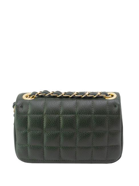 GIULIA Borsa tracolla catena in pelle dollaro  verde scuro - Borse Donna