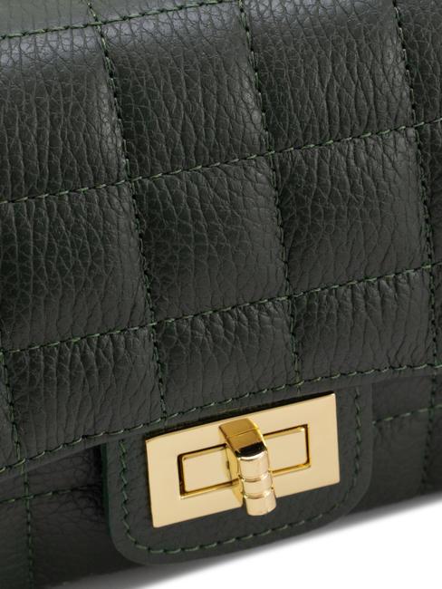GIULIA Borsa tracolla catena in pelle dollaro  verde scuro - Borse Donna
