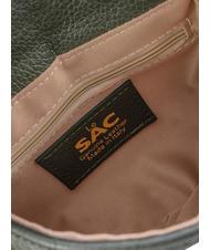 LESAC GIULIA Borsa tracolla catena in pelle dollaro  verde scuro - Borse Donna - 7