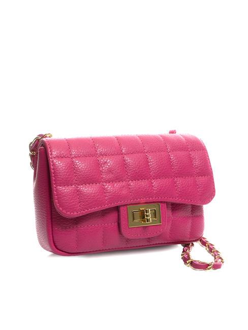 GIULIA Borsa tracolla catena in pelle dollaro  fuxia - Borse Donna