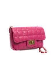 LESAC GIULIA Borsa tracolla catena in pelle dollaro  fuxia - Borse Donna - 2
