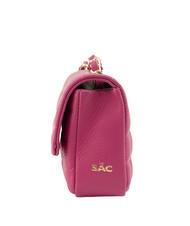 LESAC GIULIA Borsa tracolla catena in pelle dollaro  fuxia - Borse Donna - 6