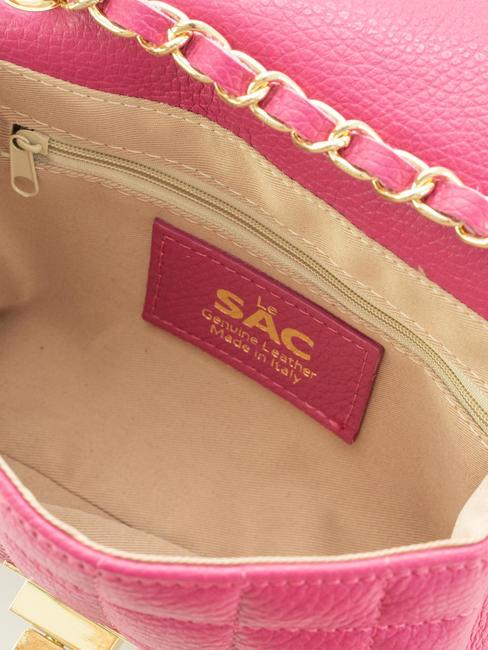 GIULIA Borsa tracolla catena in pelle dollaro  fuxia - Borse Donna