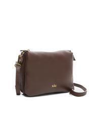 LESAC SIMONA Borsa a tracolla tris pelle dollaro moka - Borse Donna - 2