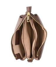 LESAC SIMONA Borsa a tracolla tris pelle dollaro moka - Borse Donna - 5