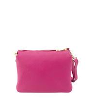 LESAC SIMONA Borsa a tracolla tris pelle dollaro fuxia - Borse Donna - 3