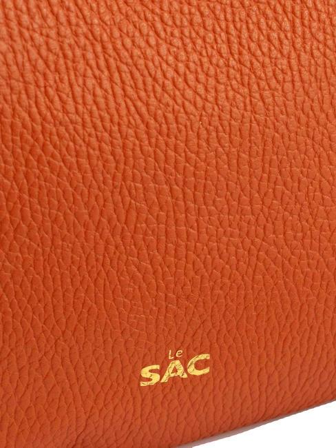 SIMONA Borsa a tracolla tris pelle dollaro papaya - Borse Donna