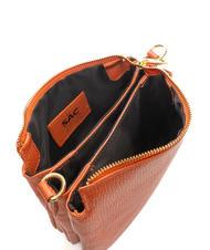 LESAC SIMONA Borsa a tracolla tris pelle dollaro papaya - Borse Donna - 6