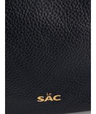 LESAC SIMONA Borsa a tracolla tris pelle dollaro blu notte - Borse Donna - 6