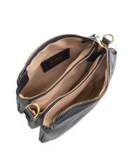 LESAC SIMONA Borsa a tracolla tris pelle dollaro blu notte - Borse Donna - 7