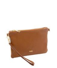 LESAC ROBERTA Pochette in pelle dollaro cuoio scuro - Borse Donna - 2