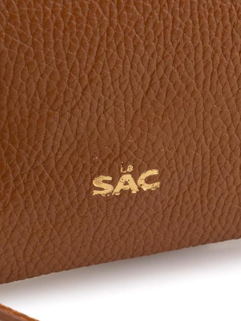 ROBERTA Pochette in pelle dollaro cuoio scuro - Borse Donna