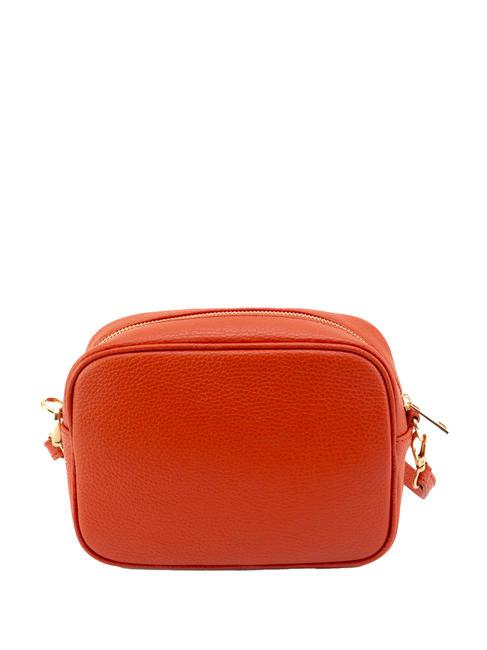 LUCIA Borsa pelle dollaro doppia tracolla  papaya - Borse Donna