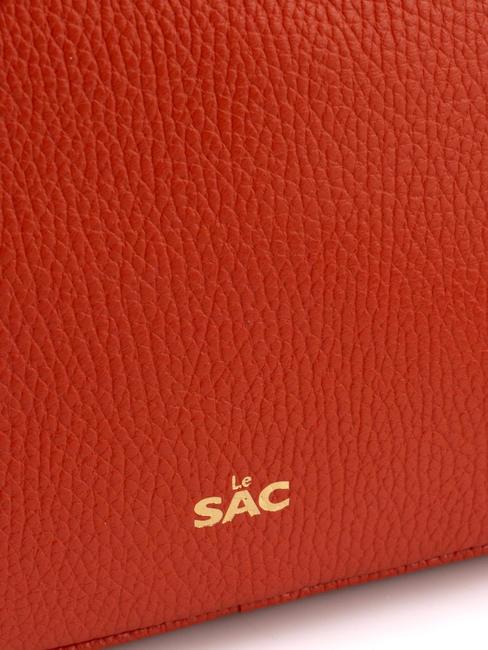 LUCIA Borsa pelle dollaro doppia tracolla  papaya - Borse Donna