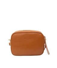 LESAC LUCIA Borsa pelle dollaro doppia tracolla  cuoio scuro - Borse Donna - 3