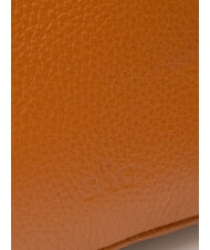 LESAC LUCIA Borsa pelle dollaro doppia tracolla  cuoio scuro - Borse Donna - 6