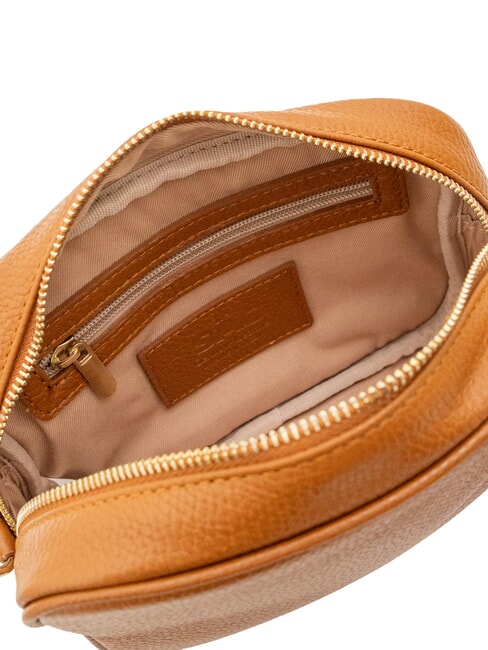 LUCIA Borsa pelle dollaro doppia tracolla  cuoio scuro - Borse Donna