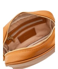 LESAC LUCIA Borsa pelle dollaro doppia tracolla  cuoio scuro - Borse Donna - 7