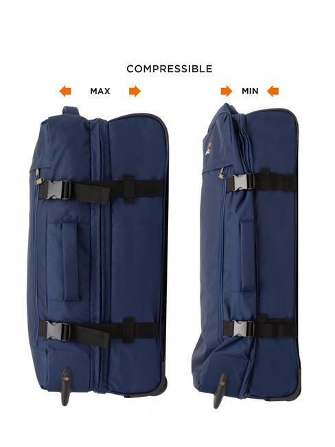 GLOBETROTTER Trolley medio comprimibile blue - Trolley Semirigidi