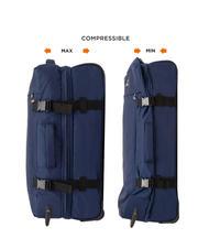 LESAC GLOBETROTTER Trolley medio comprimibile blue - Trolley Semirigidi - 4