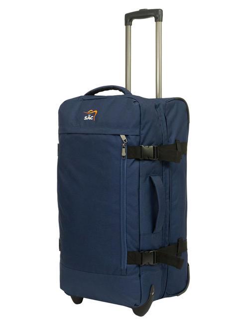 GLOBETROTTER Trolley medio comprimibile blue - Trolley Semirigidi