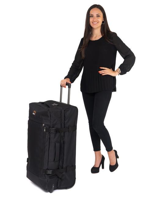 GLOBETROTTER Trolley extra-grande comprimibile nero - Trolley Semirigidi