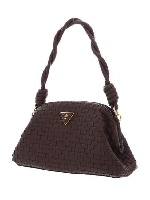 LISBET Borsa clutch intrecciata mahogany - Borse Donna